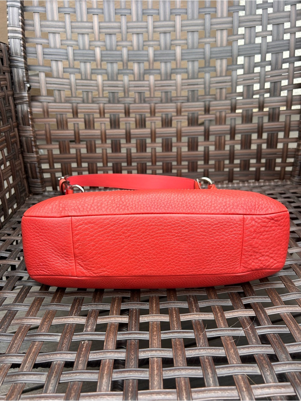 RARE Vintage Y2K 2000s Hamilton Clip Hobo Pebbled Leather Shoulder Purse. - Picture 14 of 15